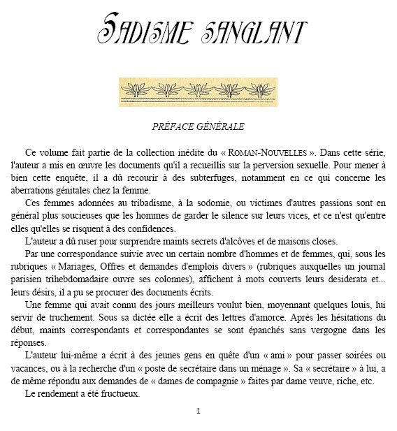 Sadisme sanglant